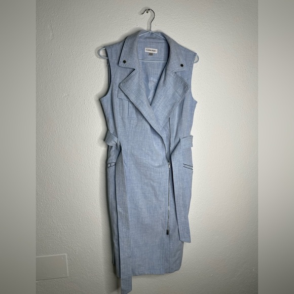 Calvin Klein Dresses & Skirts - Calvin Klein Sky Blue Sleeveless Midi Dress
